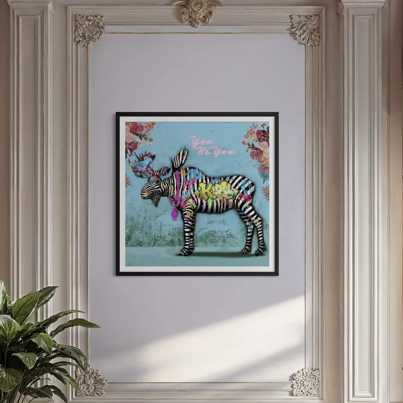 Royal Blue innrammet. Bildet er laget av Rino Larsen