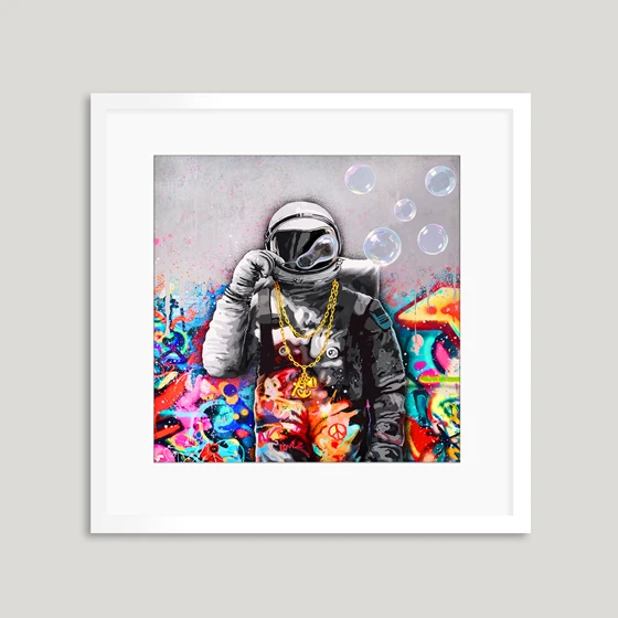 Street art Rino Larsen Kunst trykk. Tittel Breathe