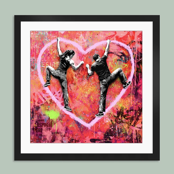 Street art Rino Larsen Kunst Grafikk. Orbit