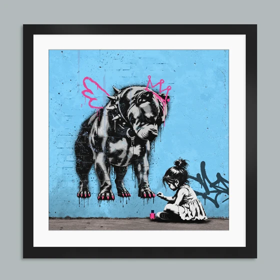 Grafikk Rino Larsen. Stencil art stil Oslo