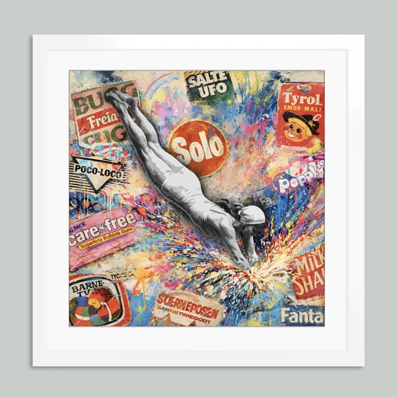 Street art Rino Larsen Kunst trykk. Rewind