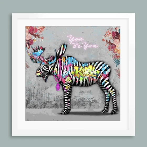 Kunst av Rino Larsen i street art stil. Tittel: Royal Mix